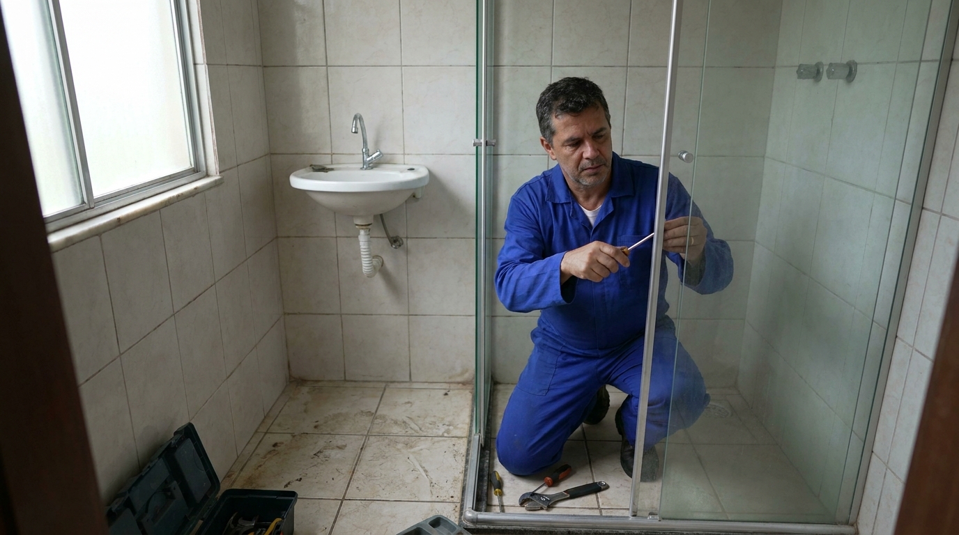 Troca de Roldanas e Trilhos no Centro, Indaiatuba‑SP